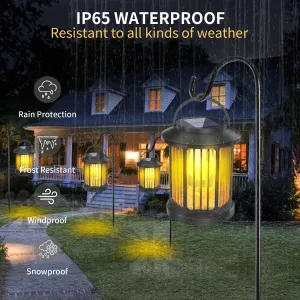 Outdoor solar garden light with LED, waterproof design
