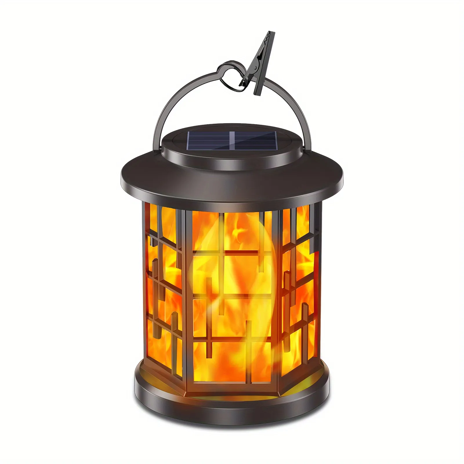 Classic Black Vertical Stripes Design Solar Palace Light