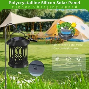 Arc-shaped Hollow-out With Bulb Solar Palace Light