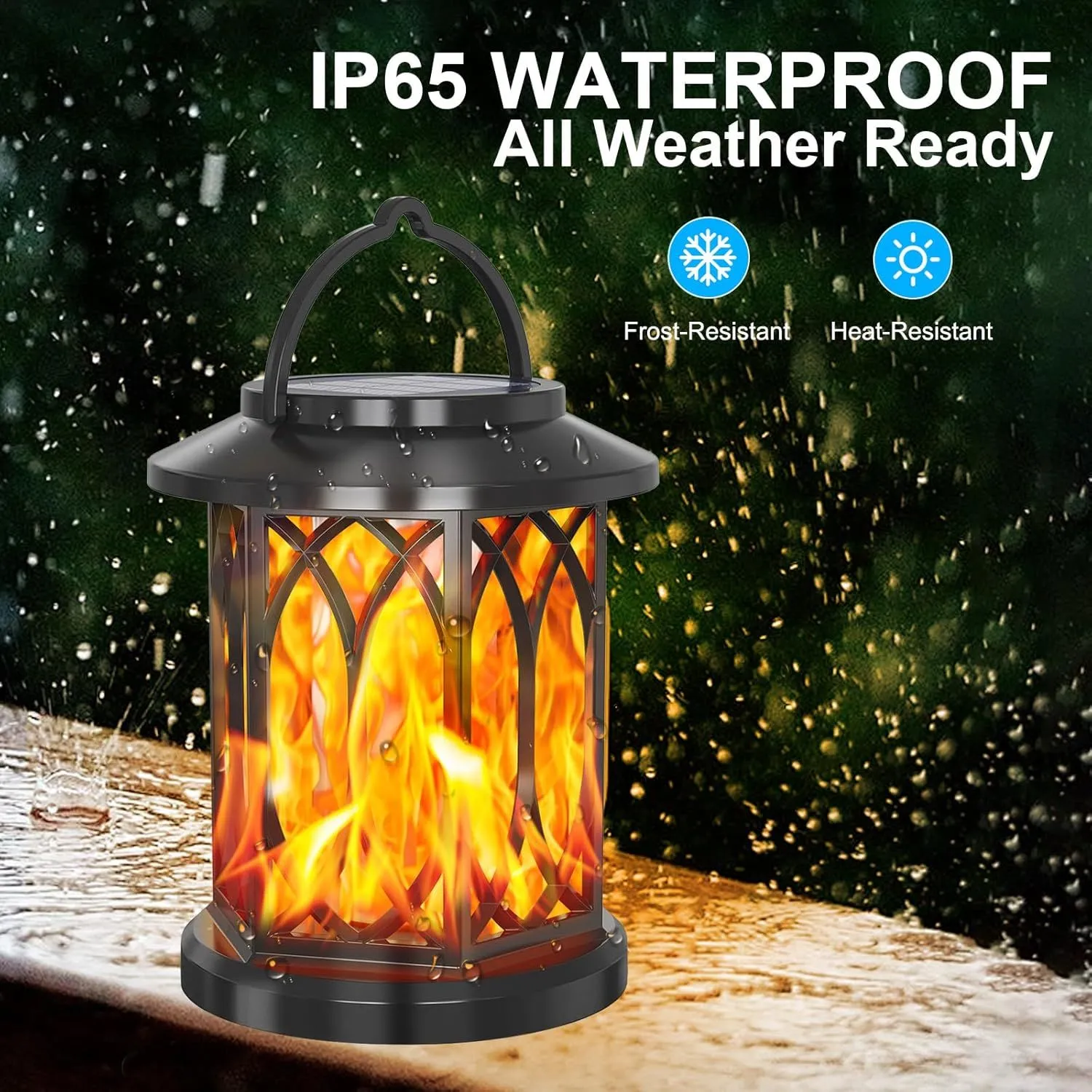 Classic Arc-shaped Hollow-out Design Solar Palace Light