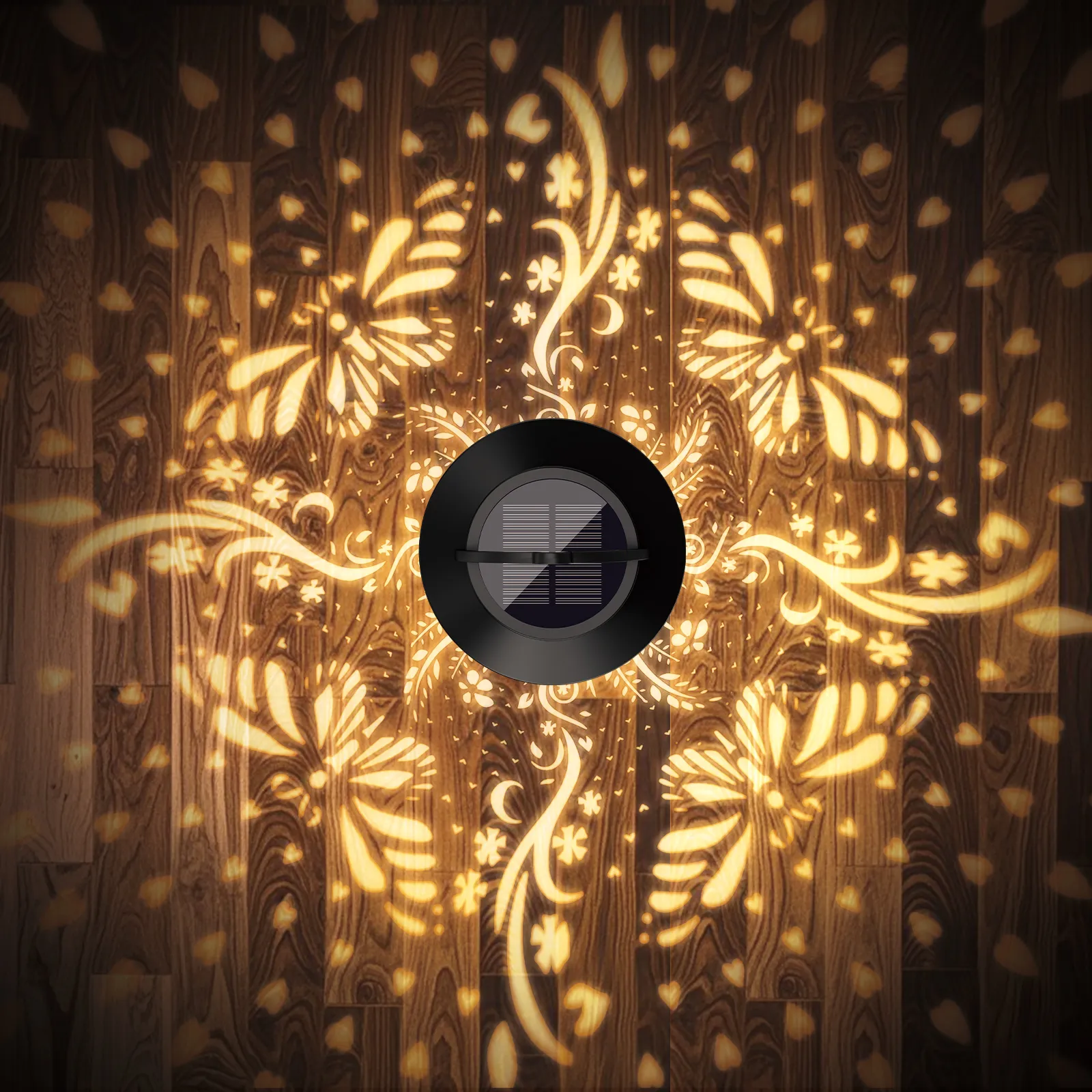 Butterfly Hollowed-out Solar Projection Lantern