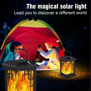 Outdoor solar garden light with LED, waterproof design