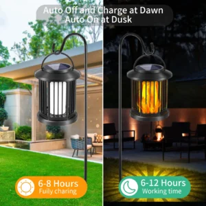 Line Hollowed-out Solar Palace Lantern