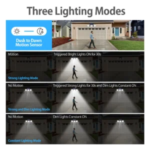 Wall lamp solar light mounted on outdoor brick wall, waterproof with LED and motion sensor