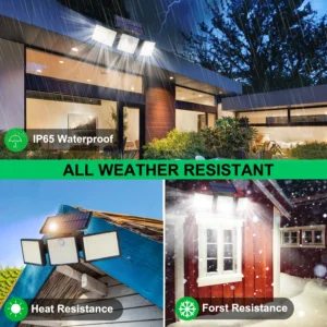 Black solar wall light outdoor lamp glowing warmly on wooden fence