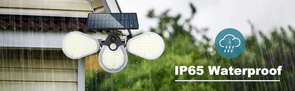 Outdoor wall lighting fixture mounted on garden fence, solar-powered with LED glow at night