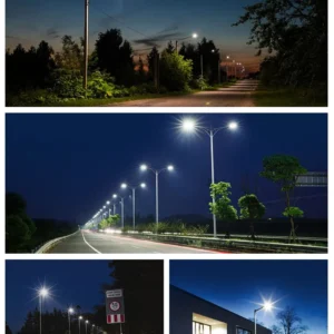 Security flood lights applied to roads, courtyards or parking lots