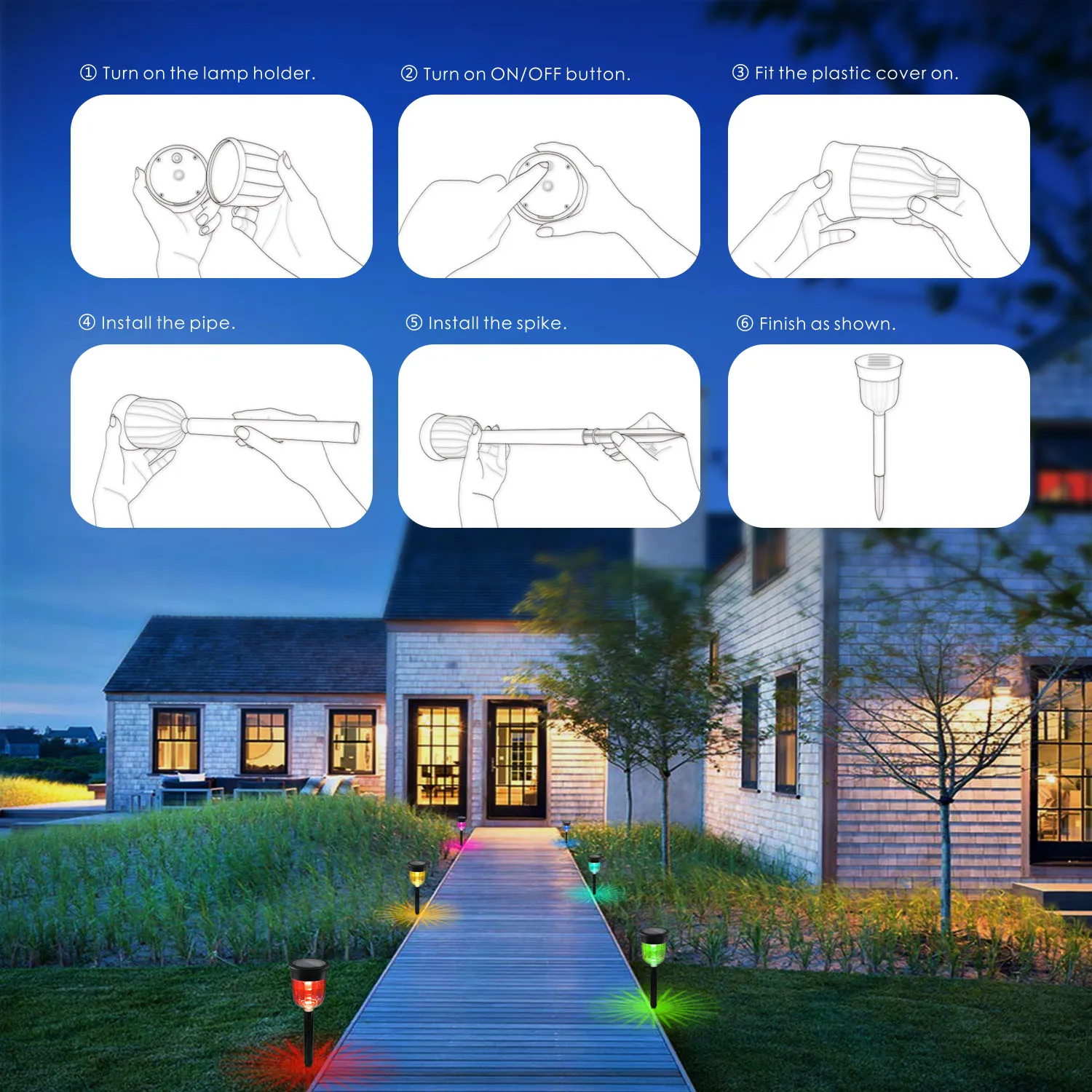 LED Multicolor Lawn Lights: Brighten Your Outdoor Space - Image 7