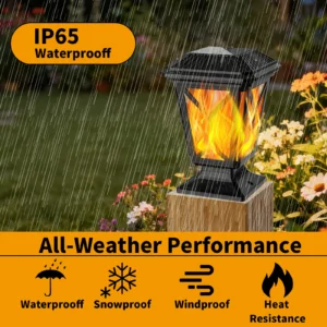 Sun-powered decorative light IP65 waterproof. All-weather resistant such as rain,snow,heat and so on.