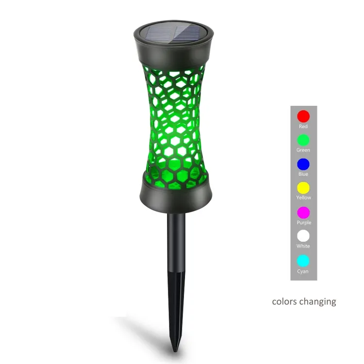 Color-Changing Solar Stake Lights - Effortless Garden Decor