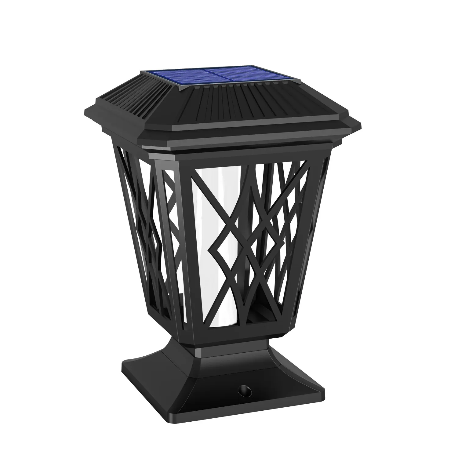 The effect of solar garden column lamps not lighting up