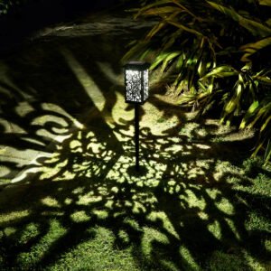 Tail-Shaped Folding Solar Lawn Lamp - Portable for Outdoor Use