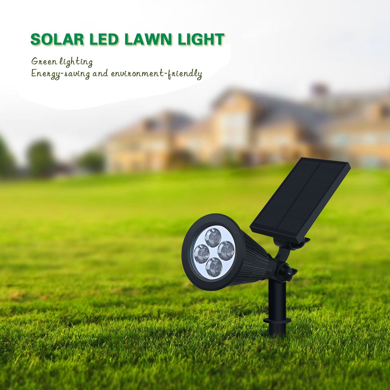 Environmentally friendly and energy-saving solar lawn lamp