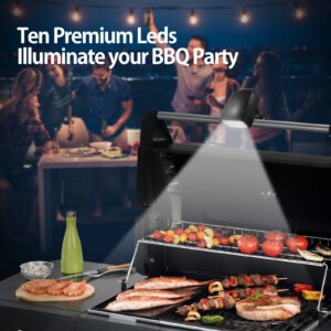 10LED Barbecue lamp for party and camping with button control