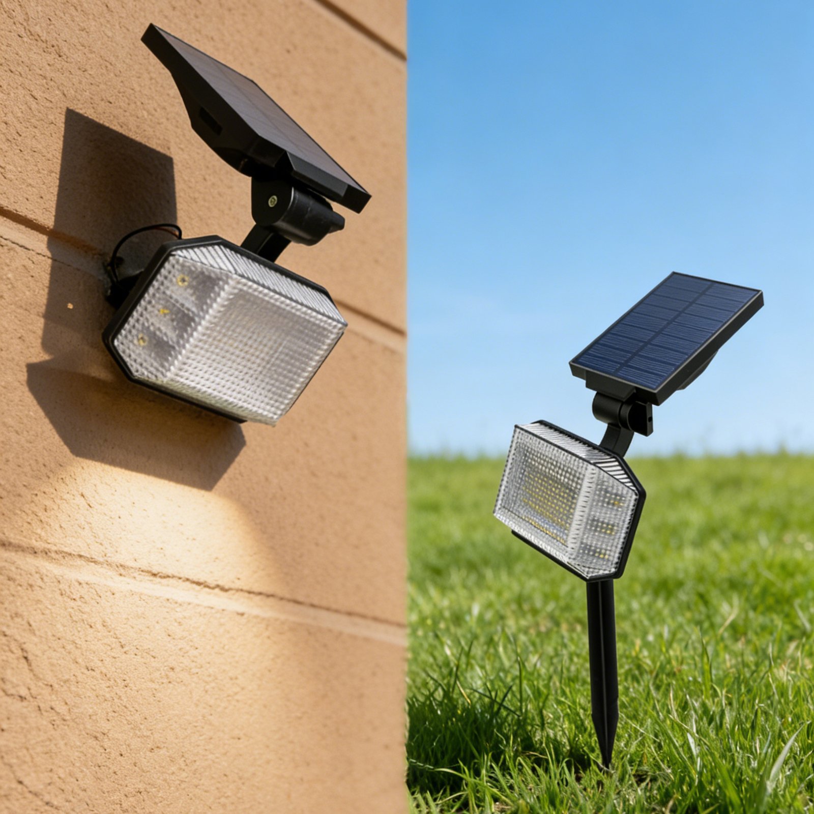 The application scenarios of solar lawn lights can be either plugged into the lawn or installed on the wall
