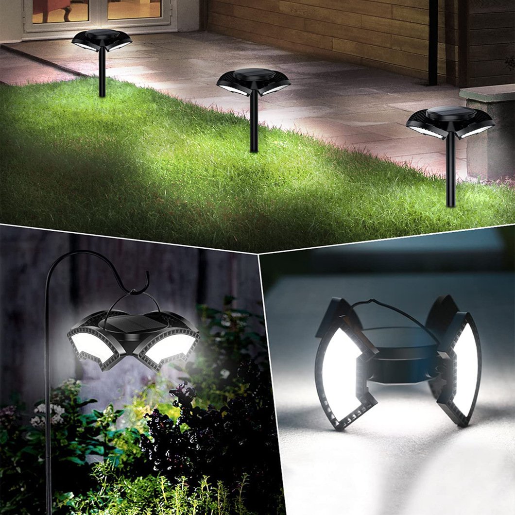 The usage methods of solar garage lights: ground plug, hanging