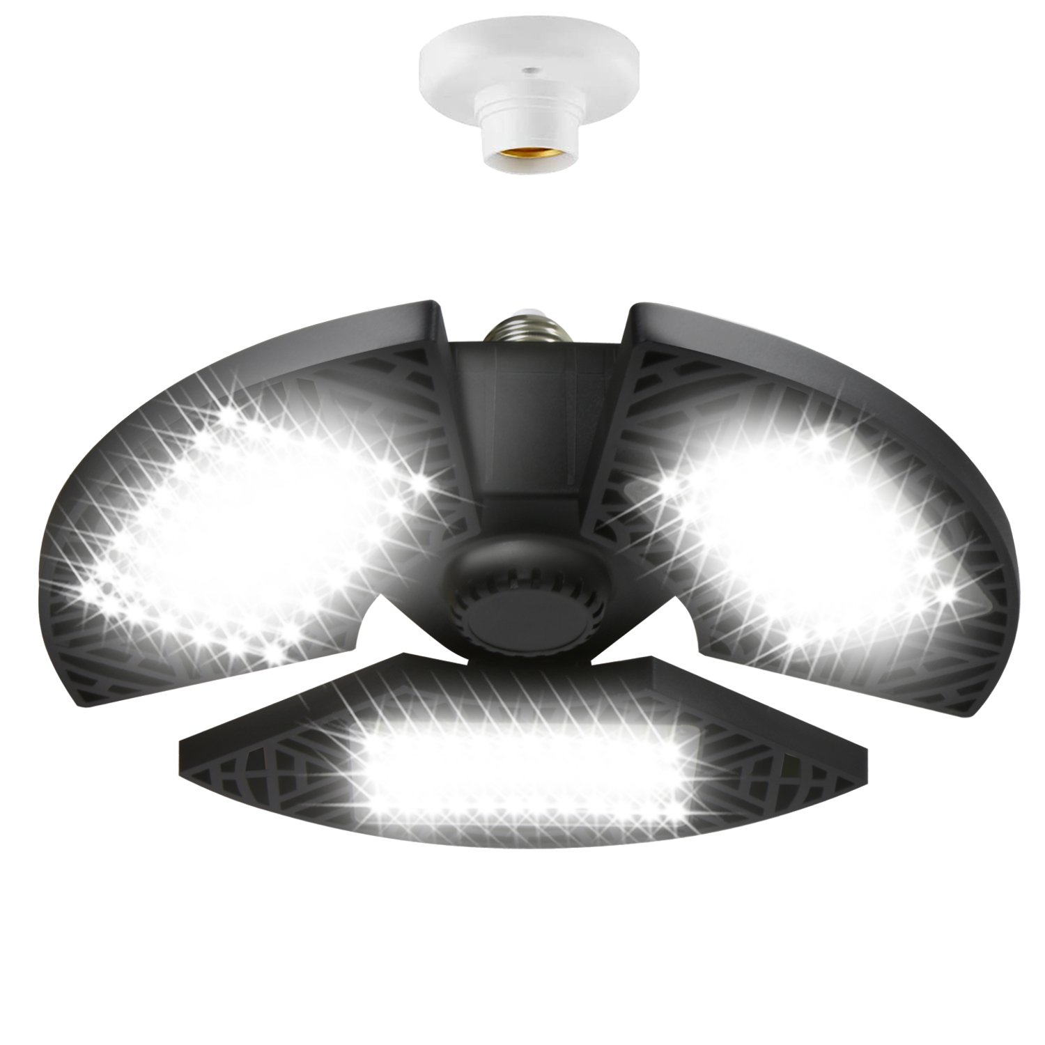 Ultra-Bright LED Garage Floodlight with Standard E26 Base