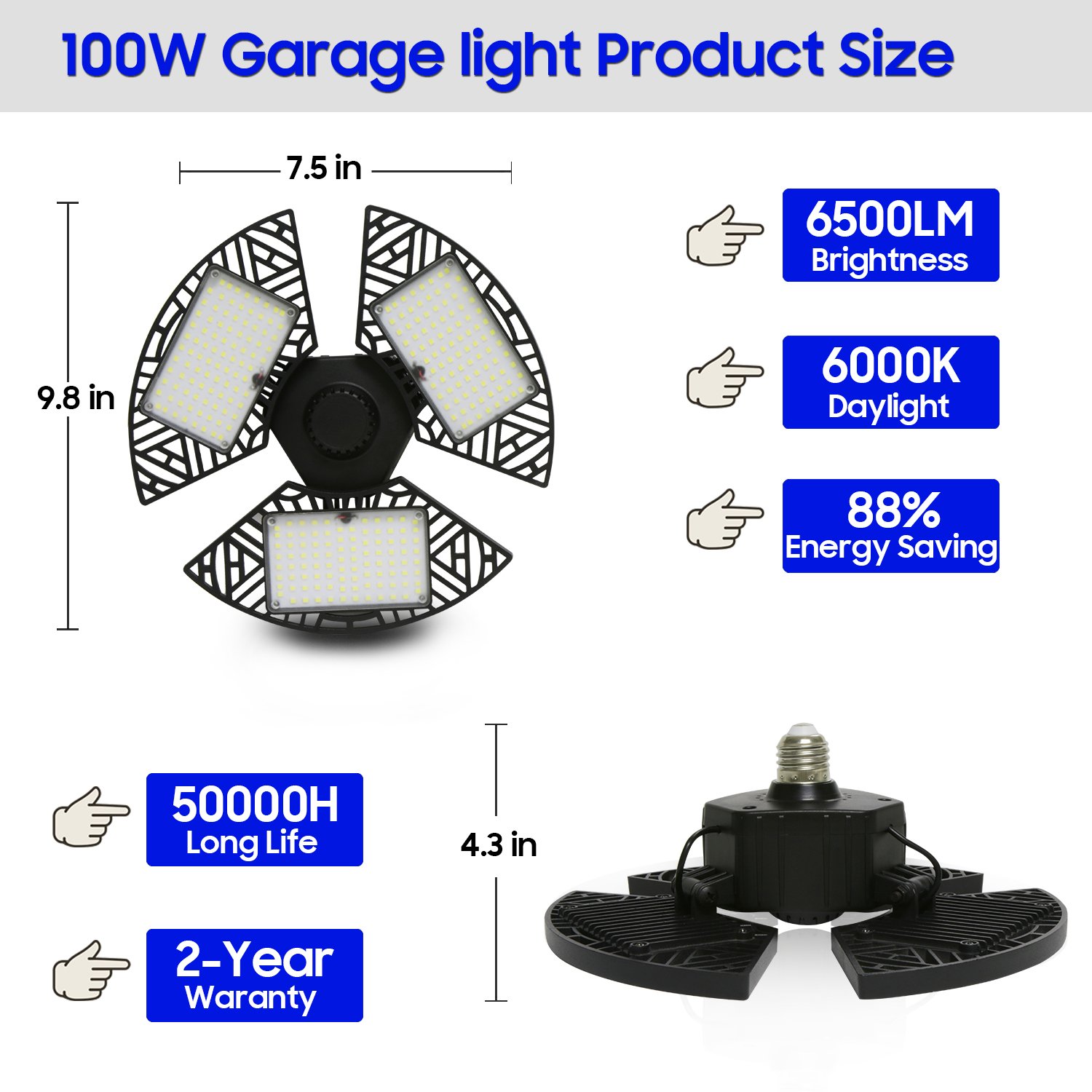 The size and technical parameters of high-brightness floodlights