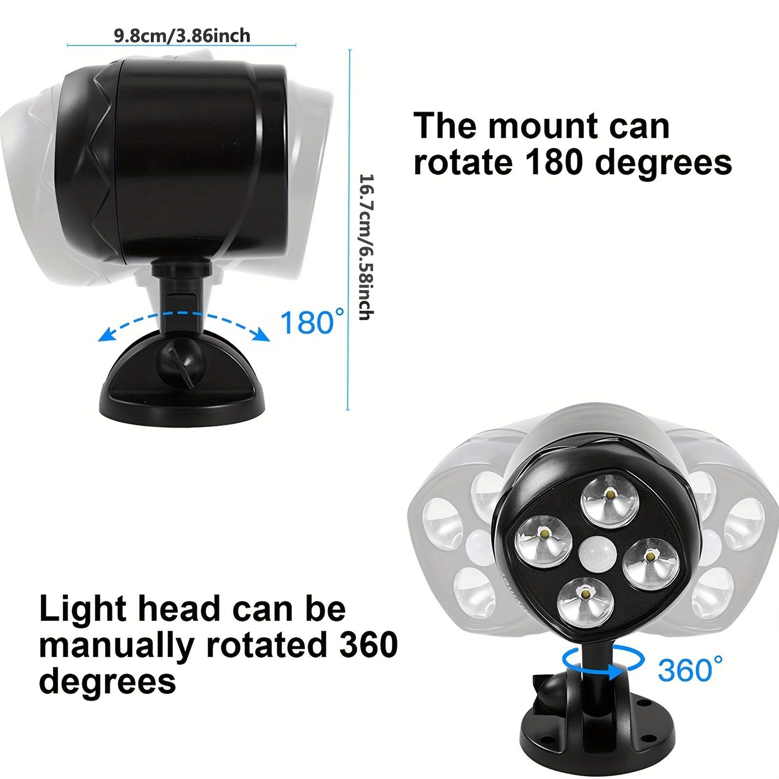 Battery-Powered LED Floodlight with Motion Sensor - Image 4
