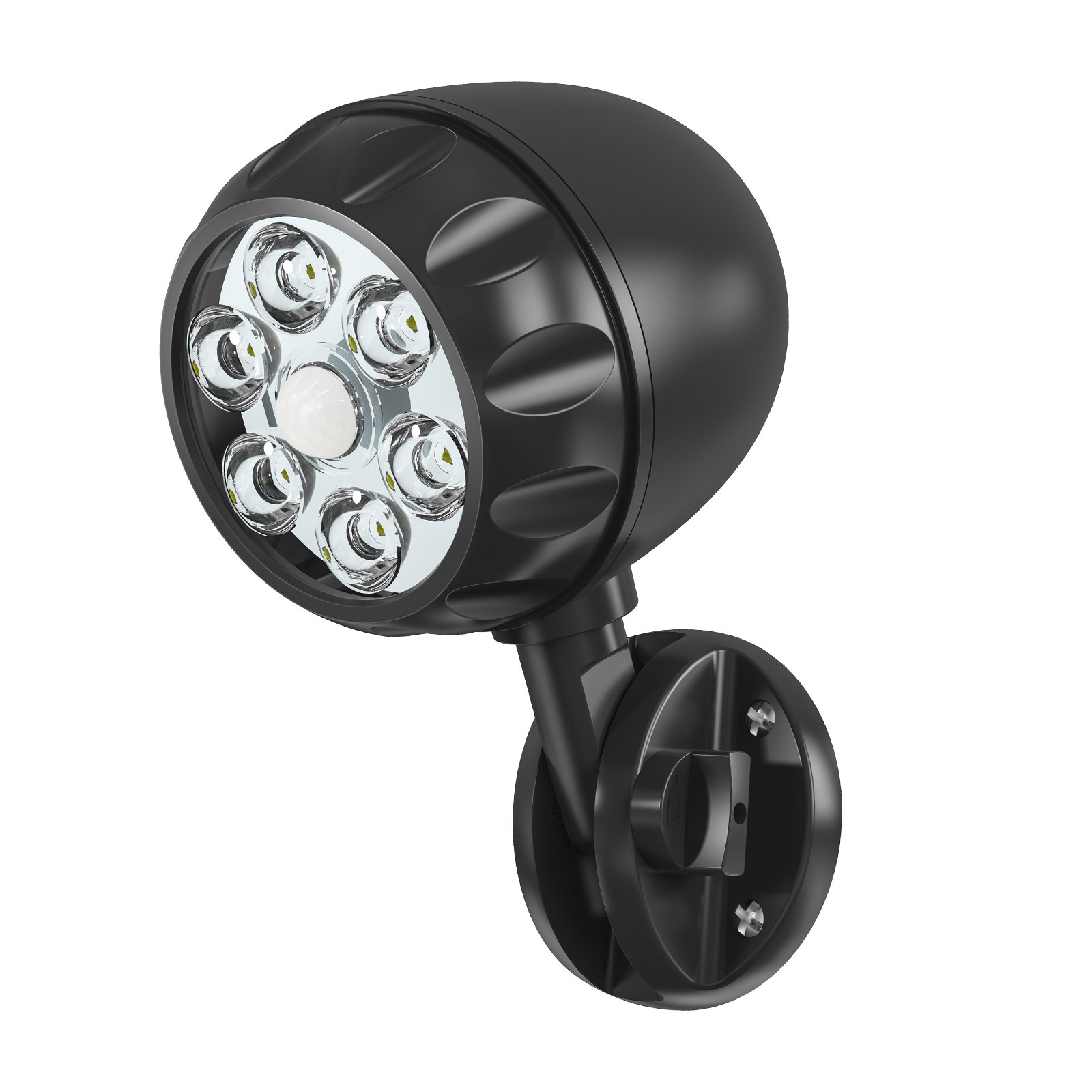 6LED battery-powered PIR motion sensor flood light
