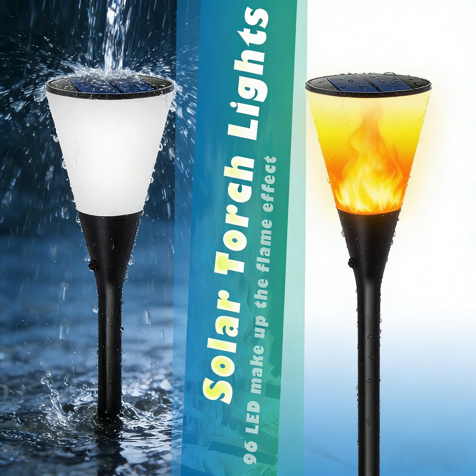 Weatherproof Solar Torch Light for Garden & Pathway - Image 5