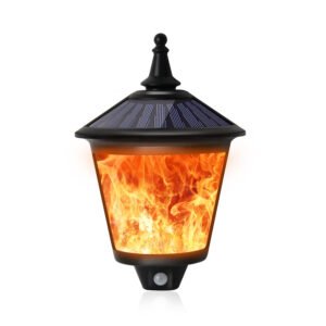 Outdoor human body sensor wall lamps, solar safety lighting