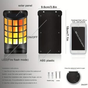 Product parameters and installation and usage instructions for solar grid wall lamps