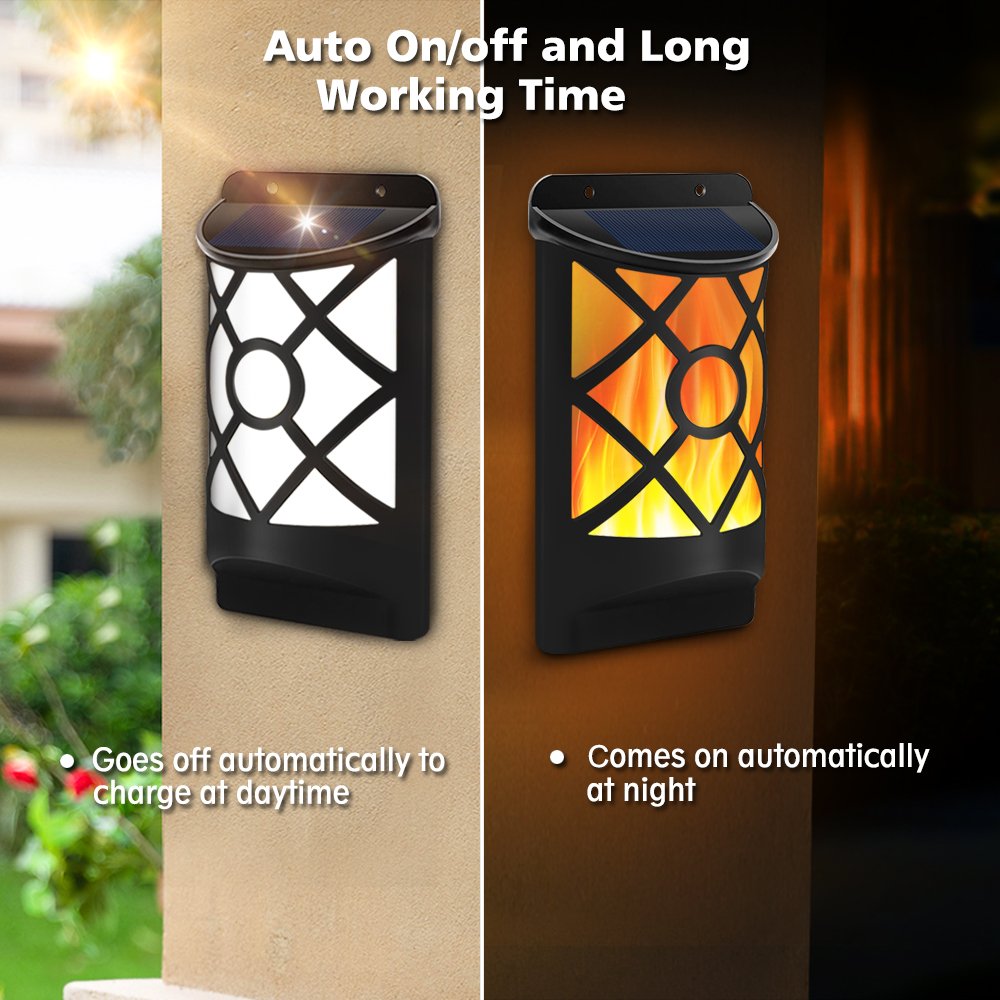 Automatic Solar Semi-Circular Flame Lamp - Image 5