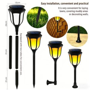 The size of the flame torch lamp and three simple installation methods for combination use