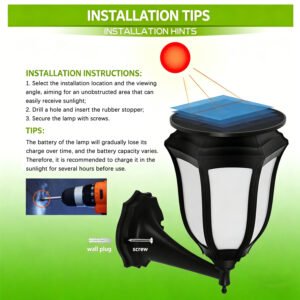 Installation instructions and maintenance tips for hexagonal flame wall lamps