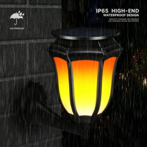 Waterproof flame wall lamp: IP65 engineering standard protection level
