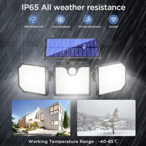 Built to withstand the harshest elements, this warning wall lampp features an IP65 waterproof rating and all-weather resistance, ensuring reliable operation even during heavy rain, snow, or frost.