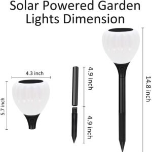 The size of the garden flame ground socket light product: total height 14.8 inches