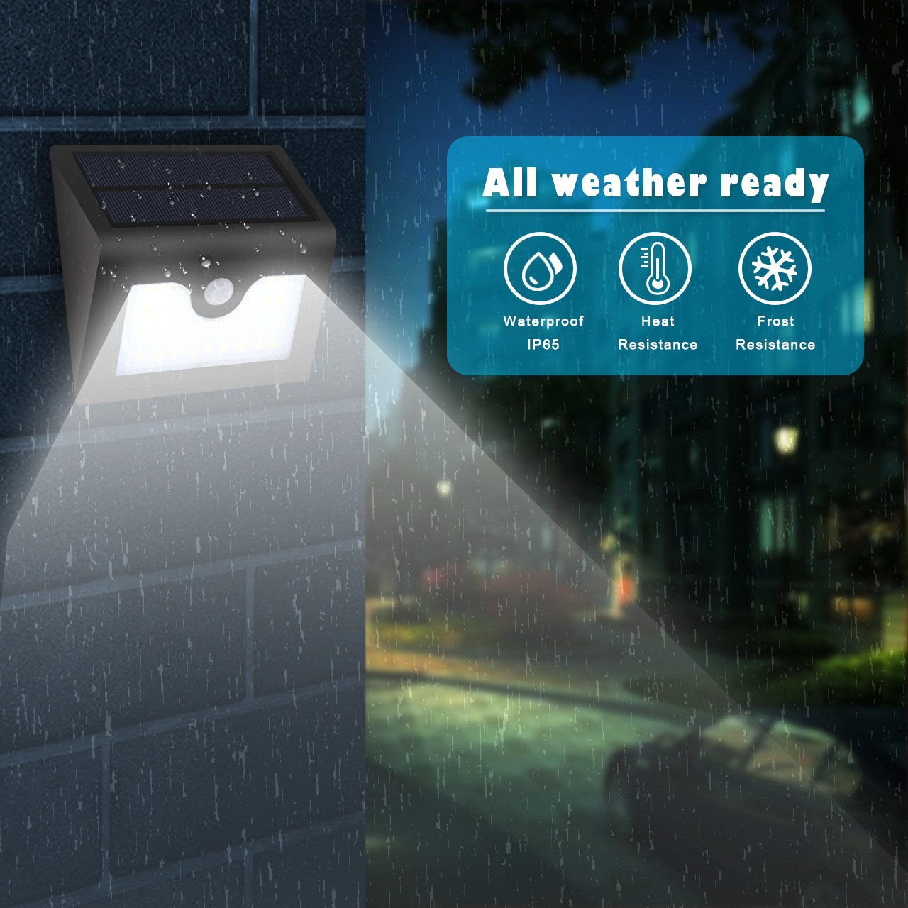 Triangular Wall Lamp – Waterproof Outdoor 28LED Security Light - Image 3