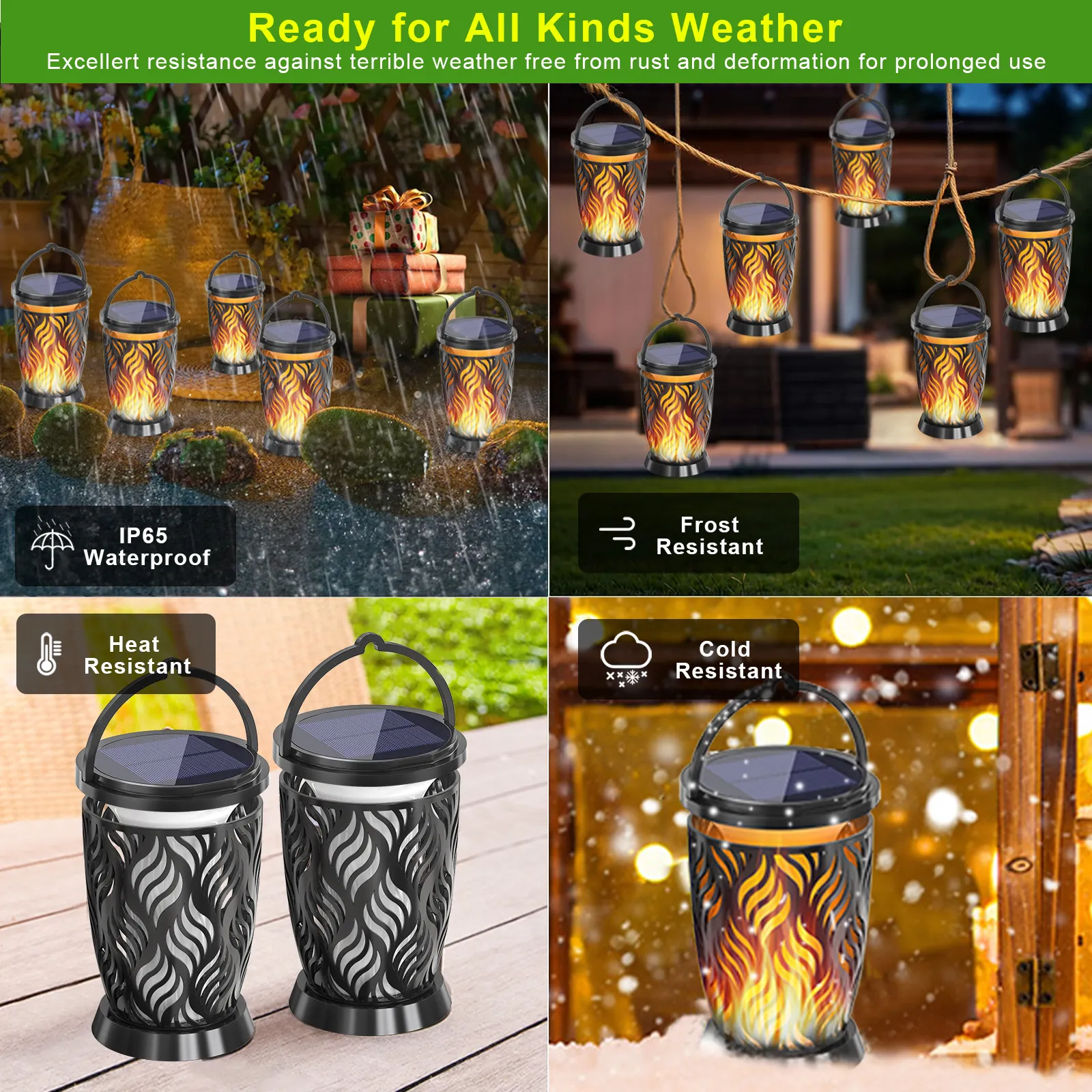 Flame-Patterned Palace Lamp with a Warm Glow - Image 4