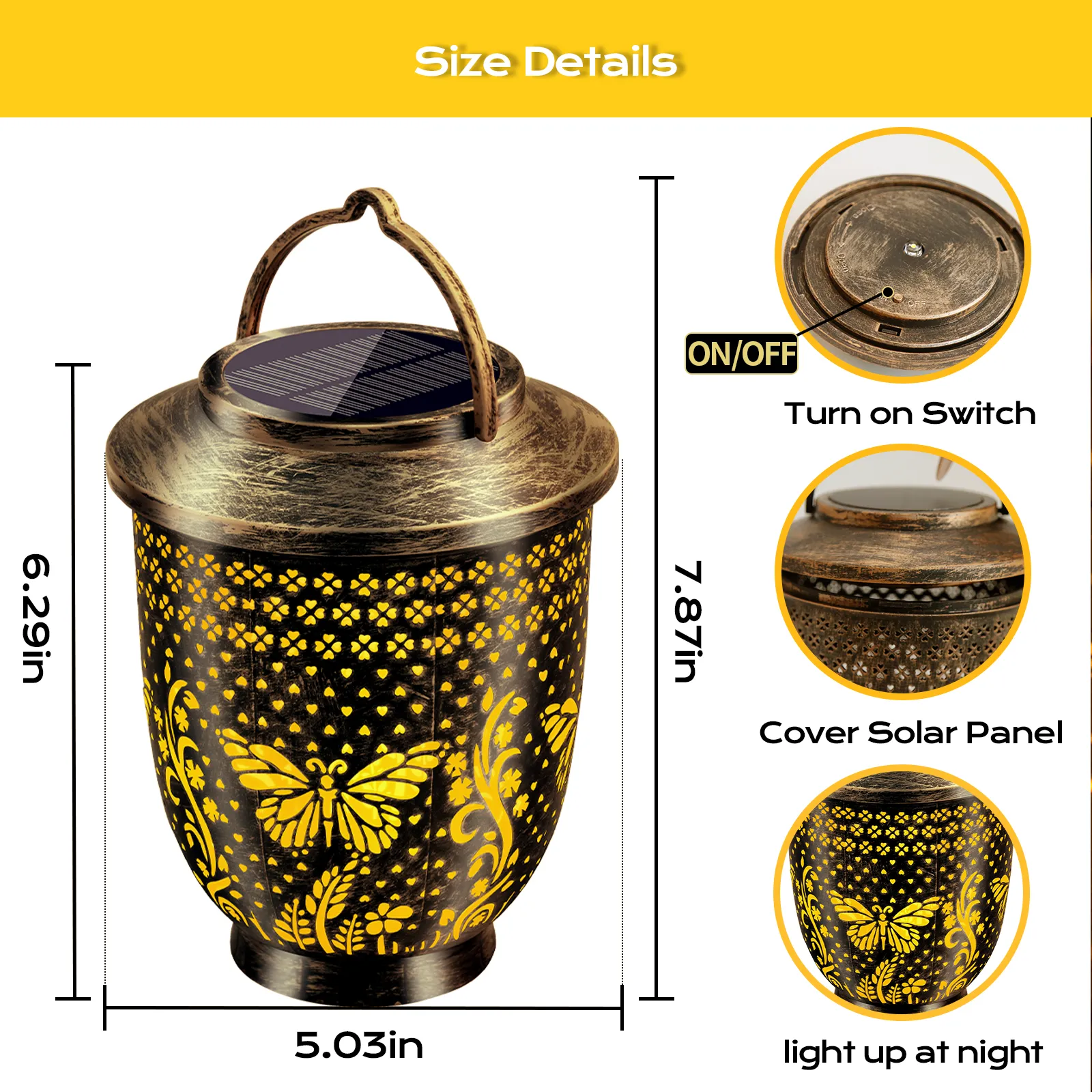Bronze Butterfly Projection Light – Magic Night Glow - Image 2