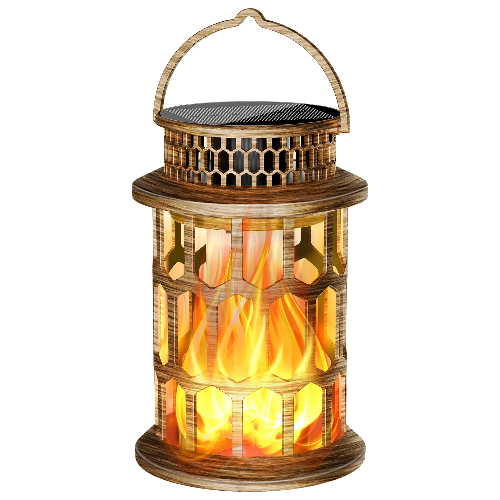 Bronze Round Palace Light with Auto On/Off